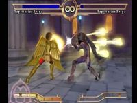une photo d'Ã©cran de Saint Seiya - Le Sanctuaire sur Sony Playstation 2